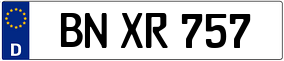 Trailer License Plate